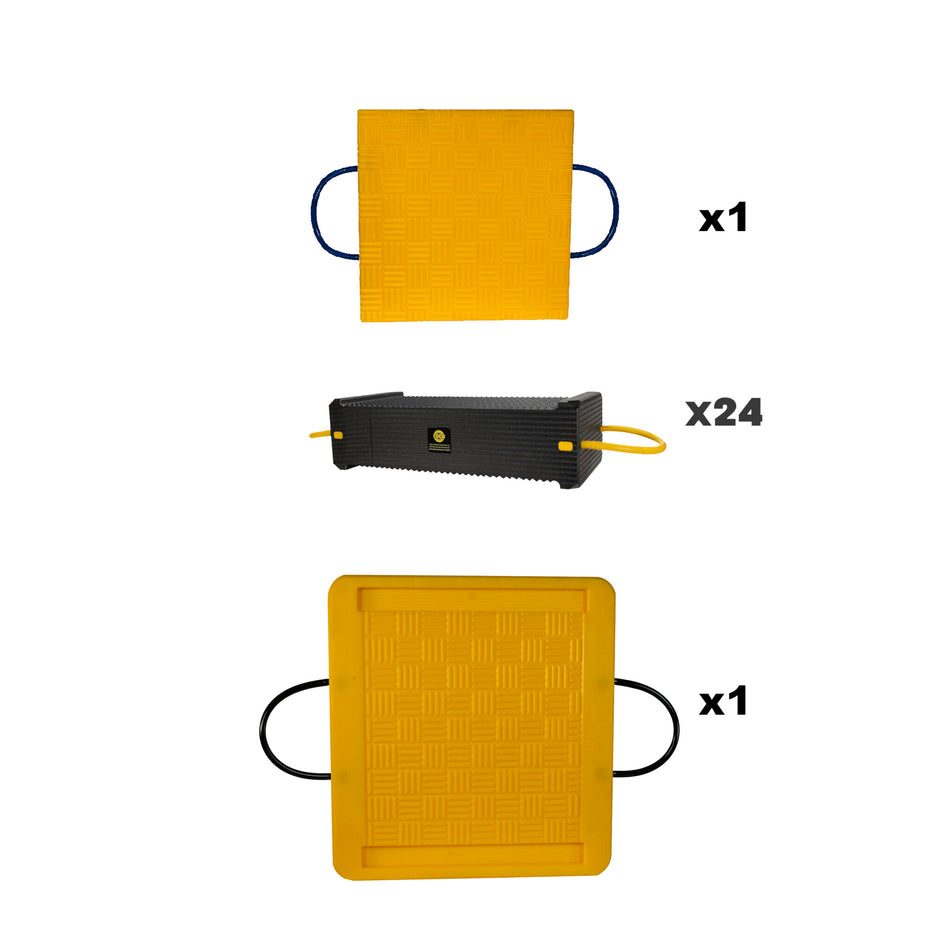 SYSTÈME COMPLET DE BLOCS DE SUPPORT PREMIUM ESCO CRIBLOK (63")