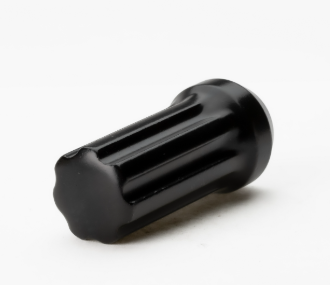 NOIX CHROMÉE UNIVERSELLE FERMÉE NOIRE 7-SPLINE  9\16 (50MM LONG)
