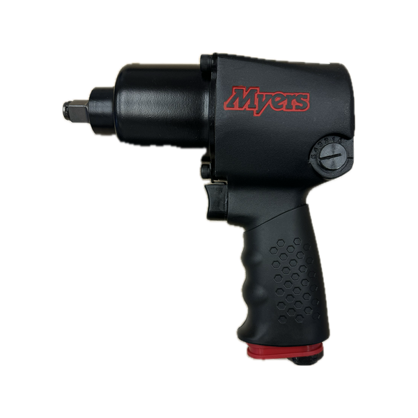 LIGHTWEIGHT AND POWERFUL 1/2" SHORT MYERS PNEUMATIC IMPACT WRENCH