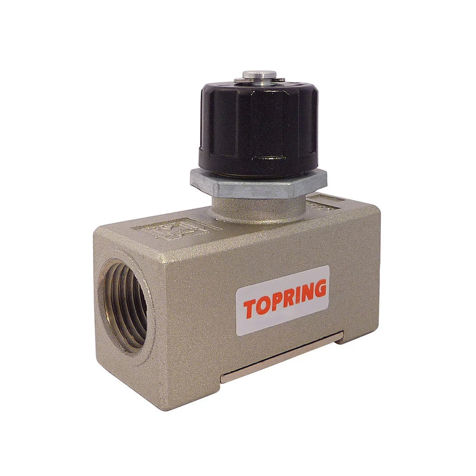 RÉGULATEUR DE DÉBIT EN ALUMINIUM POUR CYLINDRE 1/2" (F) NPT