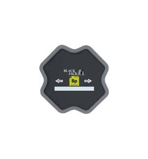 EMPLÂTRES CONVENTIONNELLES POUR PNEU BLACKJACK 3-1/2" - 12/BOITE