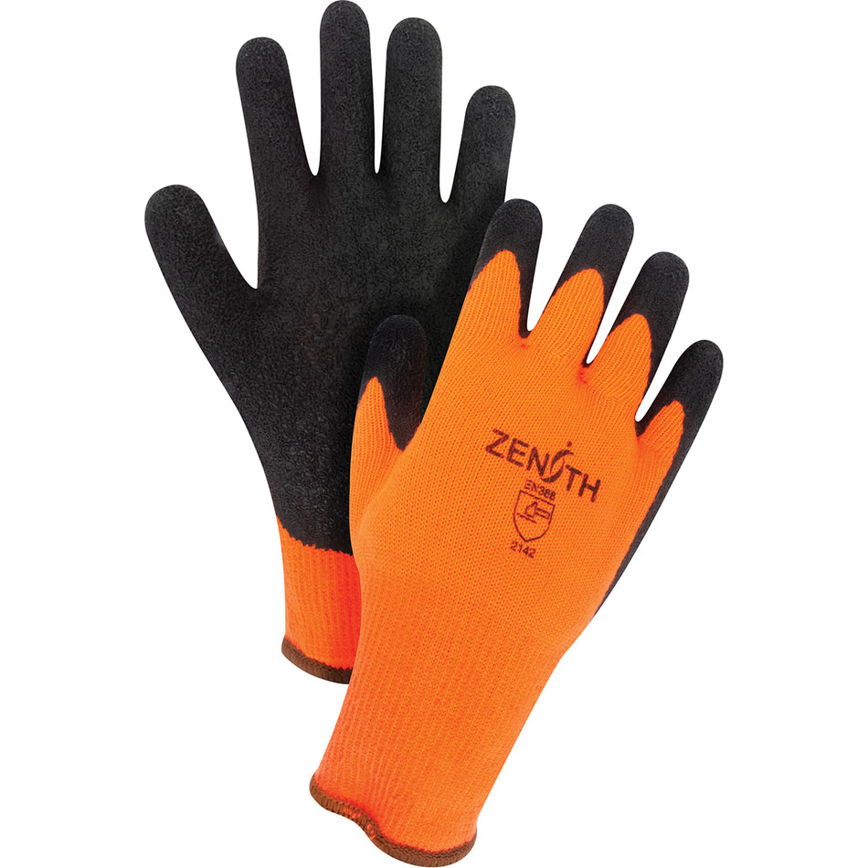 NATURAL RUBBER WINTER GLOVES - LARGE