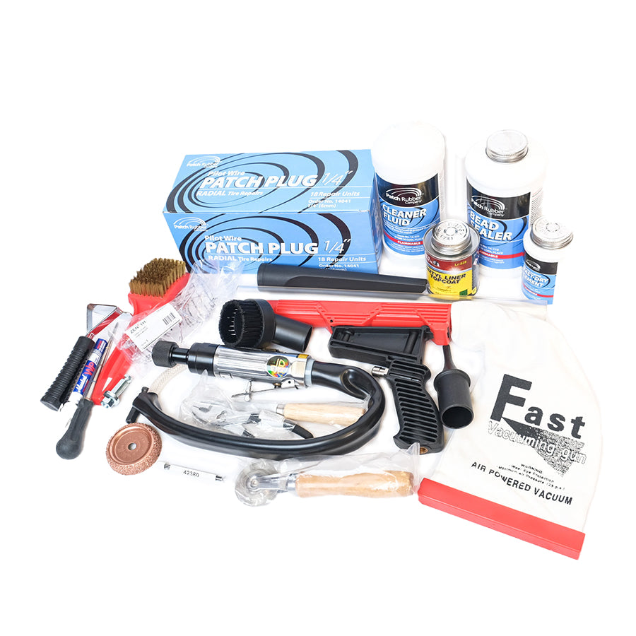 ENSEMBLE DE RÉPARATION COMPLET POUR PNEUS DE VOITURE PATCH RUBBER