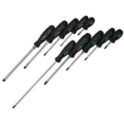 PROFESSIONAL 10-PIECE SCREWDRIVER SET WITH TRIANGULAR PLUG