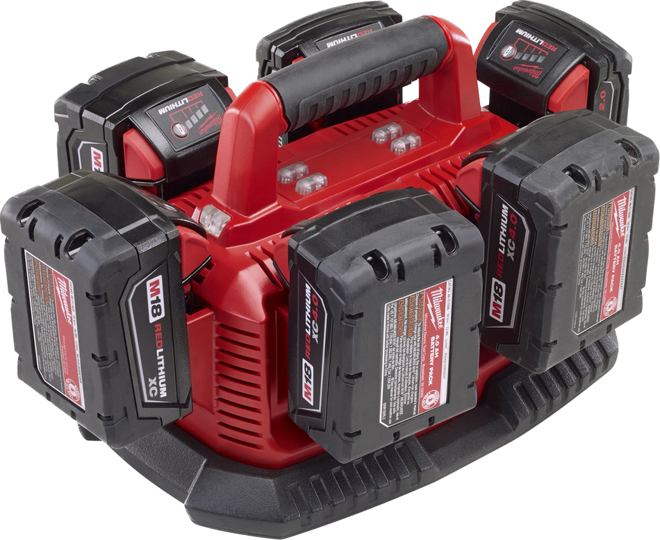 CHARGEUR SÉQUENTIEL M18 MILWAUKEE POUR 6 BATTERIES