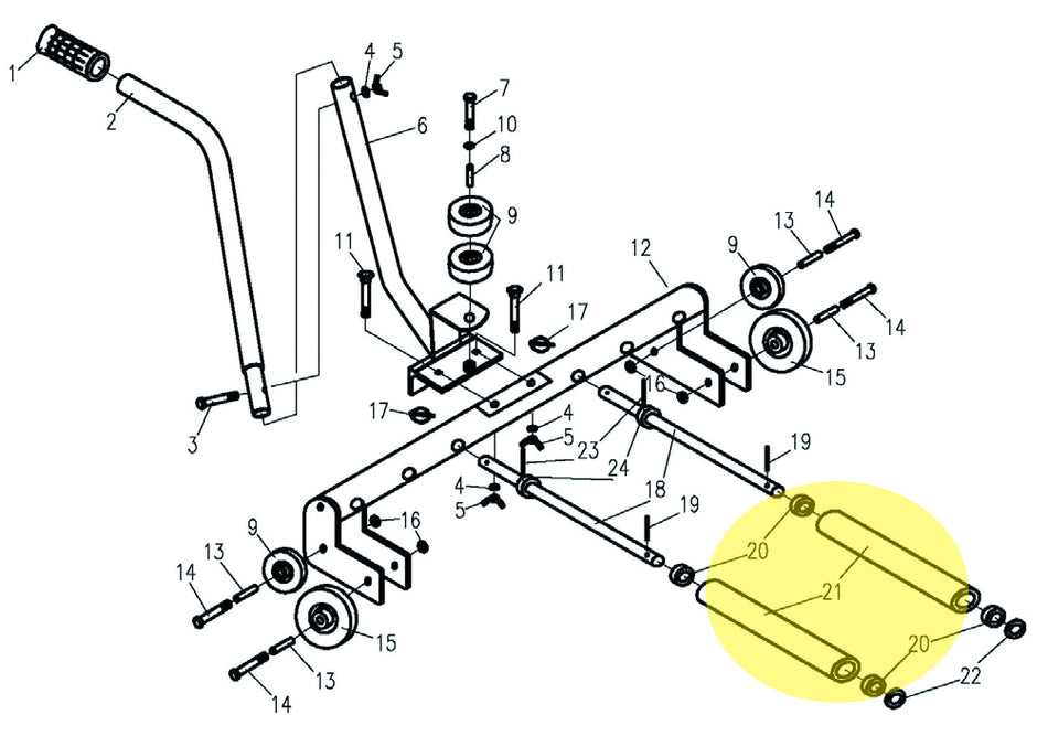 TROLLEY ROLL ESCO 70134