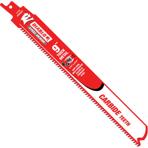 LAME DE SCIE EN CARBURE POUR LE MÉTAL DIABLO 9" X 1" - 3/BOITE