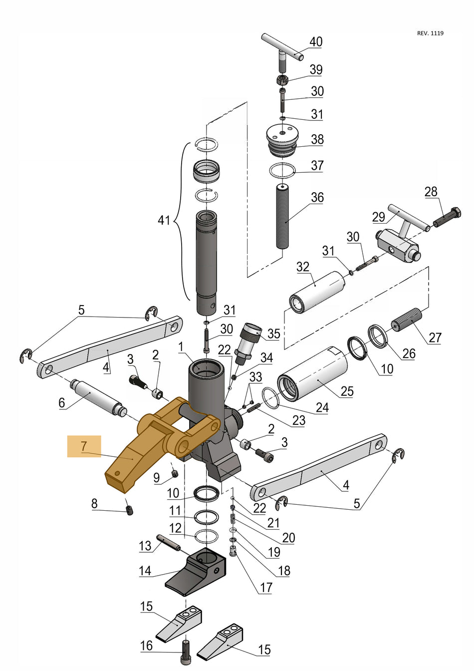 MÂCHOIRE (JAW) POUR OUTIL ESCO 10102