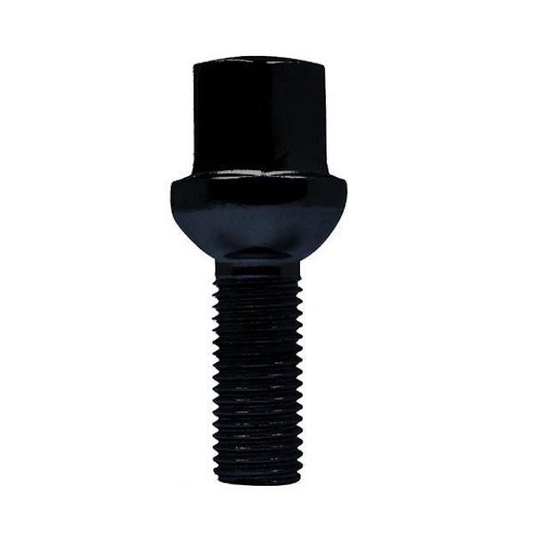 BLACK BALL SEAT LUG BOLT M14 X 1.50 - 17MM HEX (28MM LENGTH)