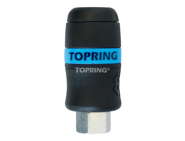 TOPQUIK SECURITY FITTING (1/4 INDUSTRIAL) 3/8 (F) NPT (AUTOMATIC)