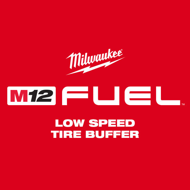 M12 FUEL LOW SPEED TIRE BUFFER KIT WITH BATTERIES AND CHARGER