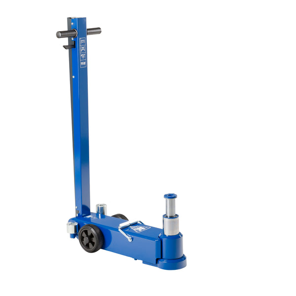 VERSATILE 2-STAGE AIR HYDRAULIC JACK FOR BUSES AND TRUCKS