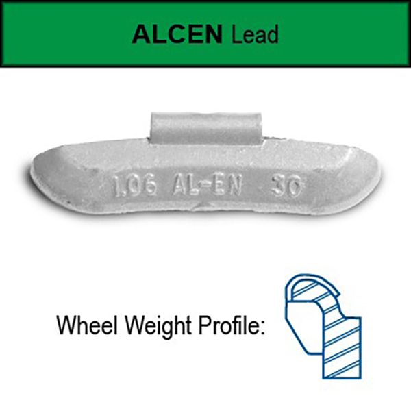 60G ALCEN (ENS) WHEEL WEIGHTS - 25/BOX