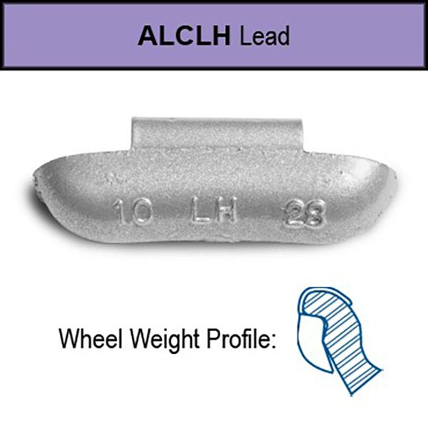 2.50 OZ ALCLH (LHS) WHEEL WEIGHTS - 25/BOX