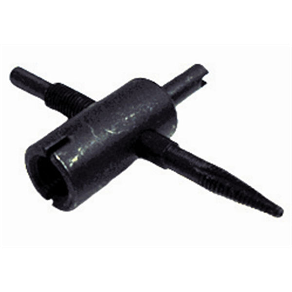 ROBUST BLACK 4-WAY TOOL FOR TIRE VALVES