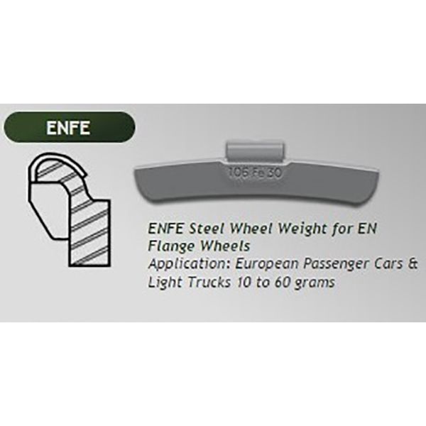 10G ENFE (ENS) WHEEL WEIGHTS - 25/BOX