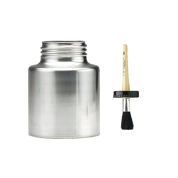 ALUMINUM DISPENSER W/BLACK LID