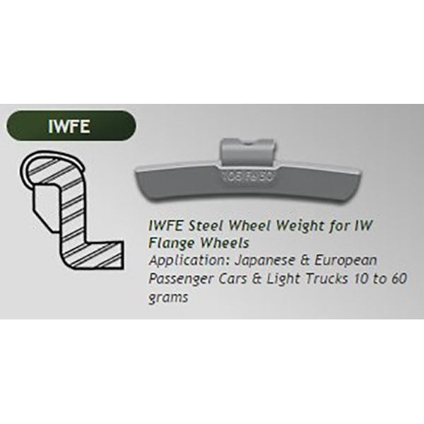 10G IWFE (IAWS) WHEEL WEIGHTS - 25/BOX