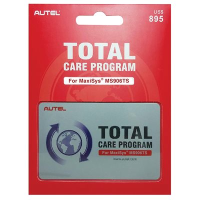 AUTEL MS906TS TOTAL CARE PROGRAM CARD (UPDATES AND WARRANTY) - 1 YEAR