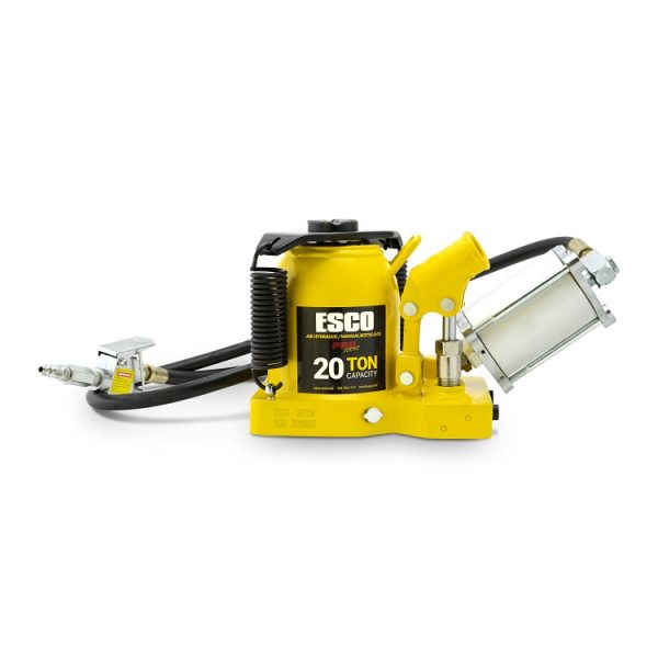 PREMIUM 20T AIR/HYDRAULIC BOTTLE JACK ESCO 10382 (LOW PROFILE)