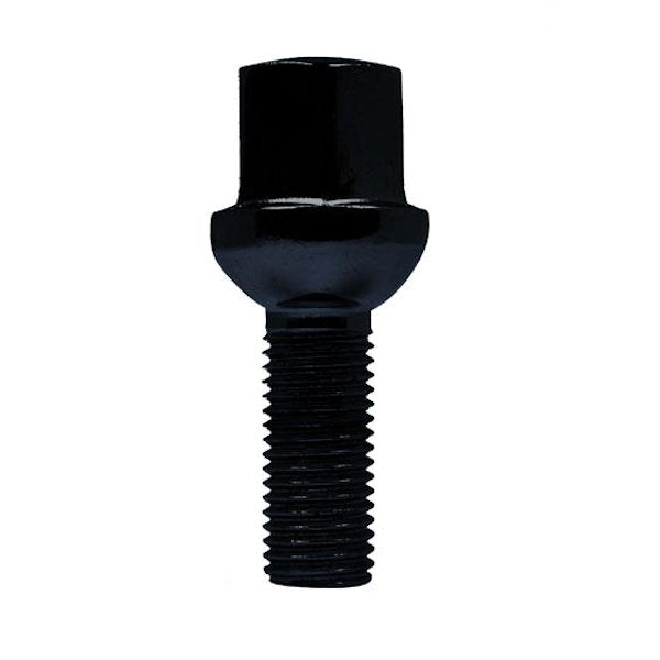 BLACK BALL SEAT LUG BOLT M14 X 1.50 - 17MM HEX (24MM LENGTH)