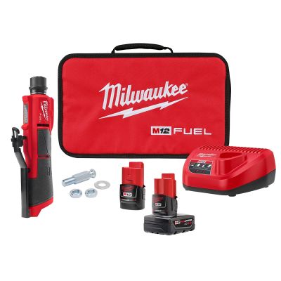 M12 FUEL LOW SPEED TIRE BUFFER KIT WITH BATTERIES AND CHARGER