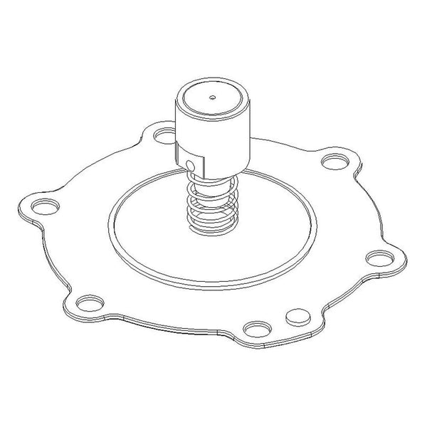 PUSH BUTTON, GASKET AND SPRING - SP-0049