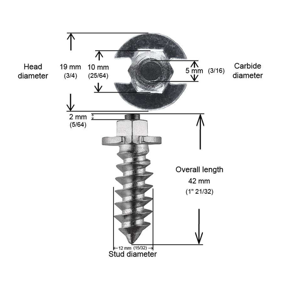 SHOULDER STUDS 40MM- 200 / BOX