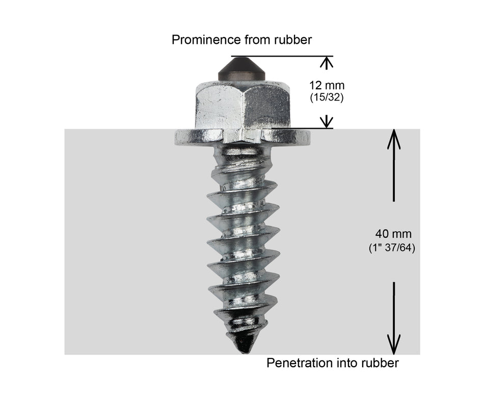 IGRIP 50MM HD- 1,000/BOX SCREW-UP SHOULDER STUDS/BOX