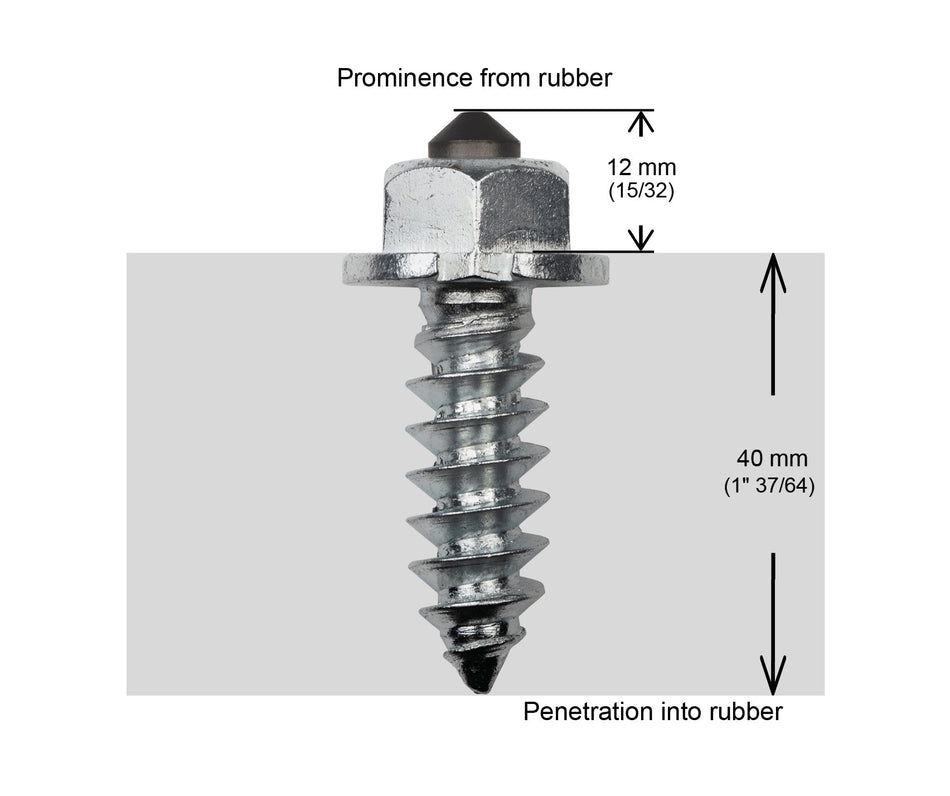 IGRIP 50MM HD- 100/BOX SCREW-UP SHOULDER STUDS/BOX