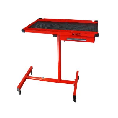 30" ADJUSTABLE RED MOBILE WORK TABLE
