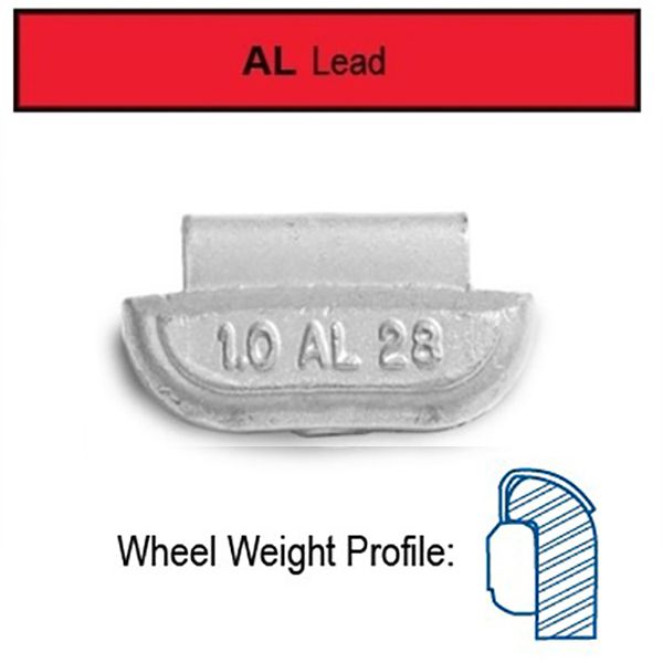 1.75 OZ ALX (AW) WHEEL WEIGHTS - 50/BOX