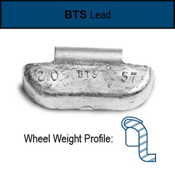 6.00 OZ BTS (LT1) WHEEL WEIGHTS - 25/BOX