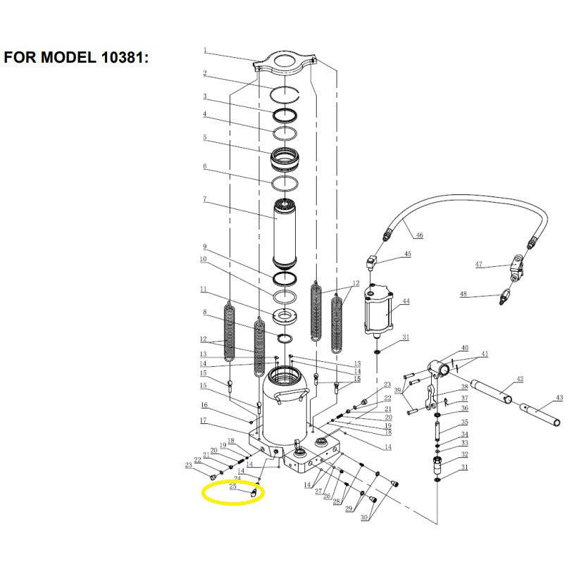 ESCO DISCHARGE VALVE (O' RINGS INCLUDED)