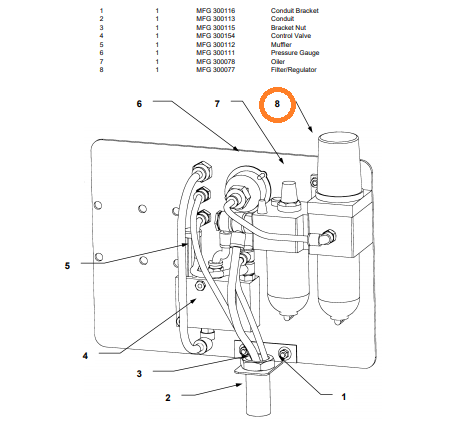 FILTER & REGULATOR FOR SATSIM 300077