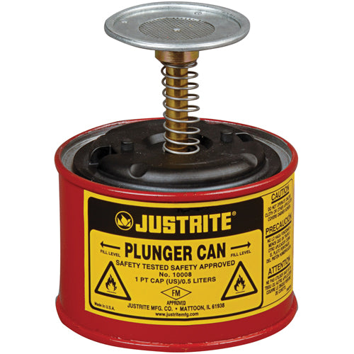 1 PIN PISTON CONTAINER FOR FLAMMABLE MATERIALS AND SOLVENTS