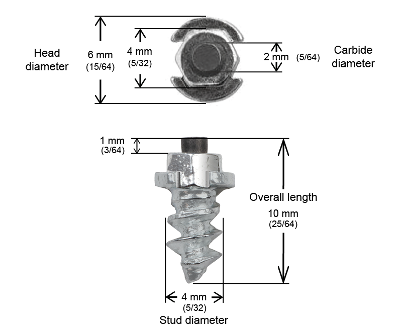 IGRIP 8MM SCREW SHOULDER STUDS - 200/BOX