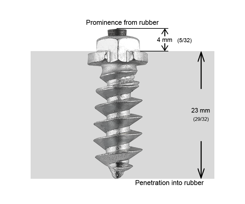 SHOULDERED STUDS 25MM - 200/BOX