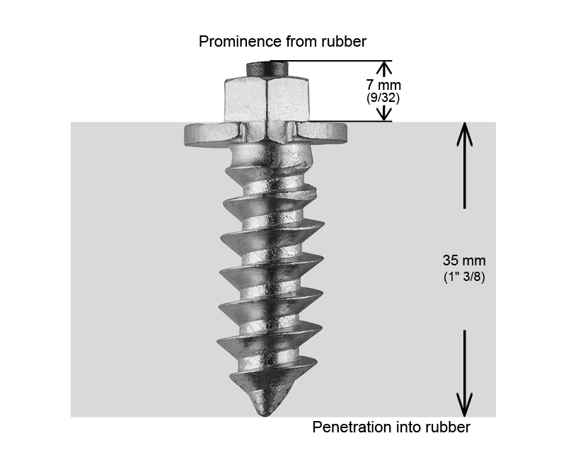 IGRIP 40MM SCREW SHOULDER STUDS - 1000/BOX