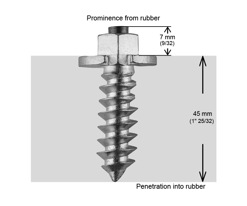 SHOULDERED STUDS 50MM - 1,000/BOX