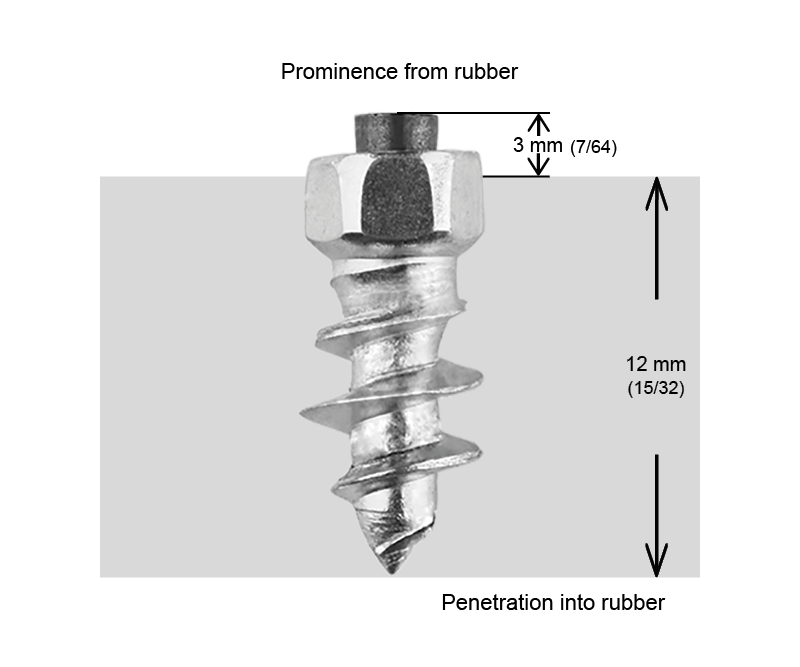 SCREW STUDS 15MM - 100/BOX