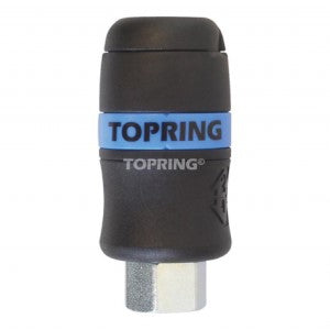 COUPLER TOPQUIK SAFETY (3/8 INDUSTRIAL) 3/8 (F) NPT (AUTOMATIC)