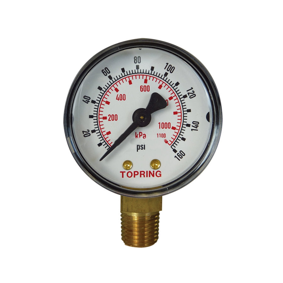 2" X 1/4" GAUGE (0-160PSI)